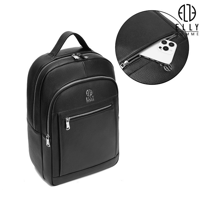 elly homme leather men's backpack ebm3 8