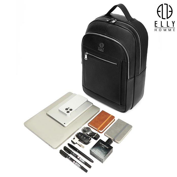 elly homme leather men's backpack ebm3 9