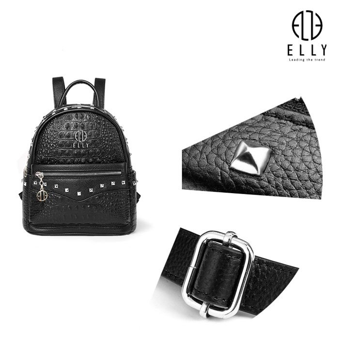 ELLY EB21 22 leather high-top backpack