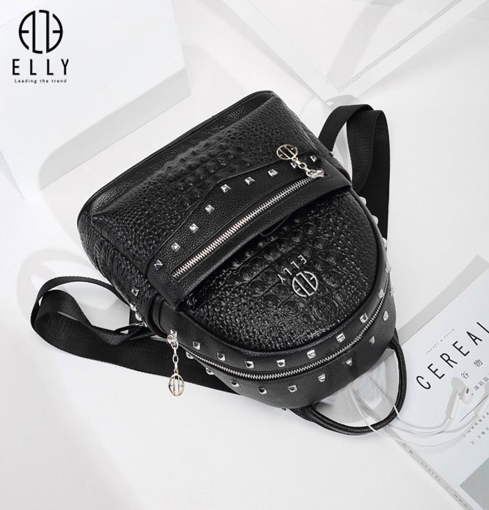 ELLY EB21 39 leather high-top backpack