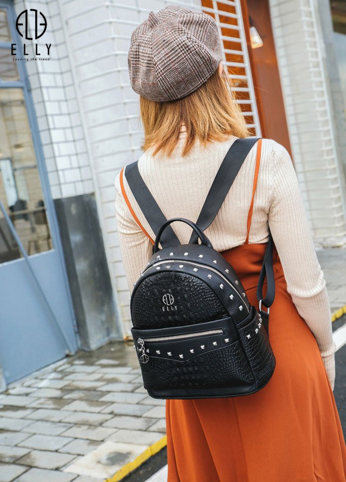 ELLY EB21 31 high-cap leather backpack